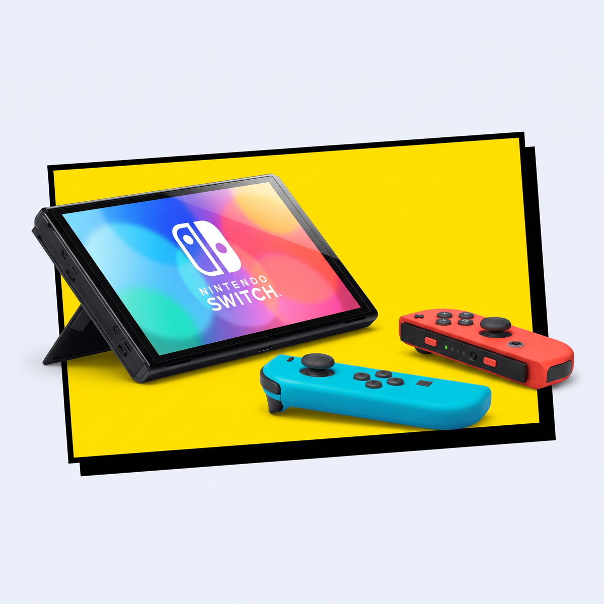 Nintendo Switch OLED Néon (bleu - rouge), neuf scellé